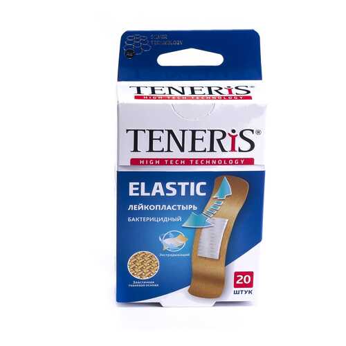 Пластырь Teneris Elastic бактерицидный с ионами серебра на тканевой основе 20 шт. в Фармация