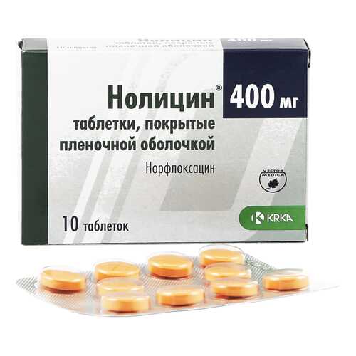 Нолицин таблетки 400 мг 10 шт. в Фармация