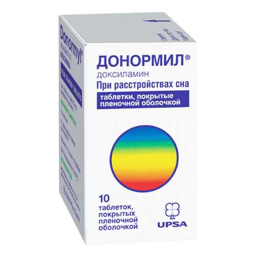 Донормил таблетки, покрытые пленочной оболочкой 15 мг №10 в Фармация