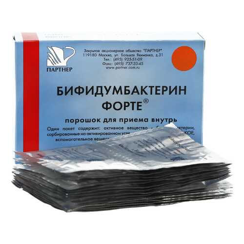 Бифидумбактерин порошок 500 млн КОЕ 0,85 г 5 доз 30 шт. Партнер в Фармация