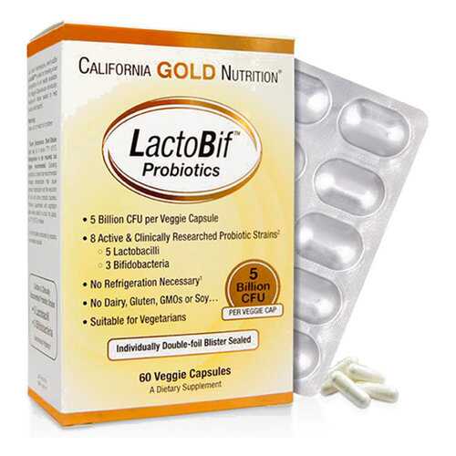 Пробиотик California Gold Nutrition LactoBif Probiotic 30 млрд КОЕ капсулы 60 шт. в Фармация