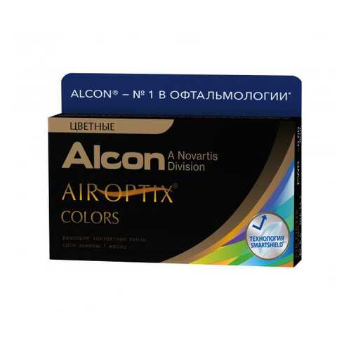 Контактные линзы Air Optix Alcon Colors 2 линзы R 8,6 D -0.00 brown в Фармация