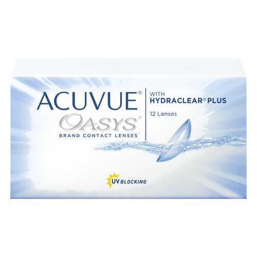 Контактные линзы Acuvue Oasys with Hydraclear Plus 12 линз R 8,4 -1,00 в Фармация