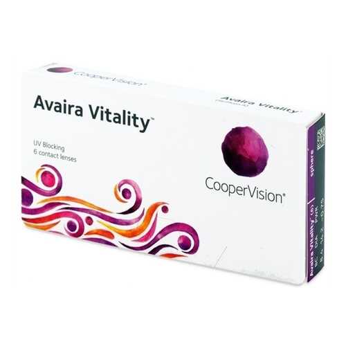 Контактные линзы Avaira Vitality 6 линз -0,25 в Фармация