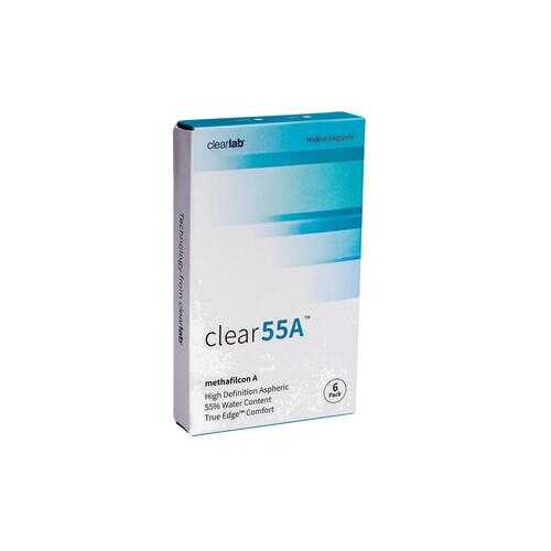 Контактные линзы ClearLab Clear 55 A 6 линз R 8.7 -01,00 в Фармация