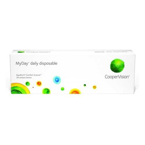 Контактные линзы MyDay Daily disposable 30 линз R 8,4 -0,50 в Фармация