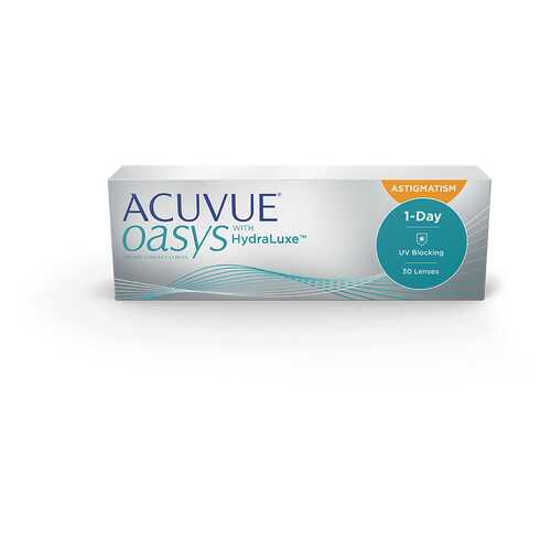 Контактные линзы Acuvue Oasys 1-Day with HydraLuxe for Astigmatism 30 линз +2,00/-1,25/80 в Фармация