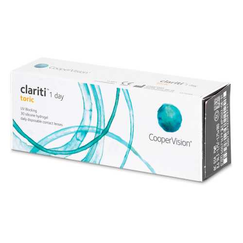 Контактные линзы Clariti 1 day toric 30 линз R 8,6 -1,00/-1,25/20 в Фармация