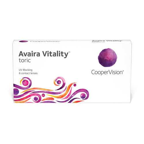 Линзы контактные CooperVision Avaira Vitality toric 6 шт. -2,5/0,75/170 в Фармация