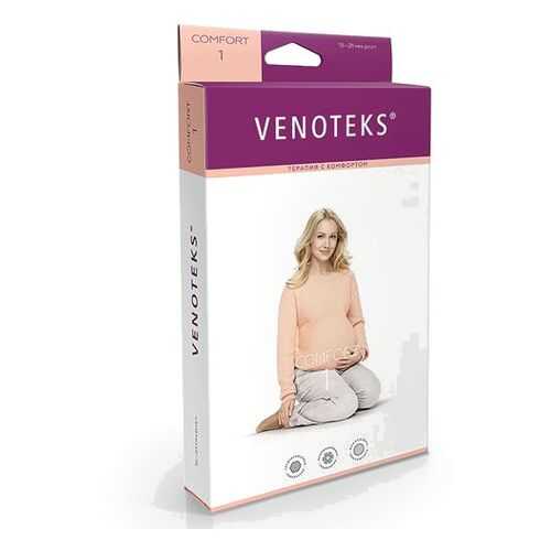 Колготки для беременных VENOTEKS COMFORT с микрофиброй 1 класс 1С402, бежевый, р.L в Фармация