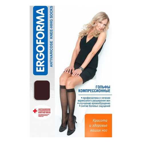 Компрессионные гольфы женские (2 класс, 23-32 мм. рт. ст.), №1, черные Ergoforma в Фармация