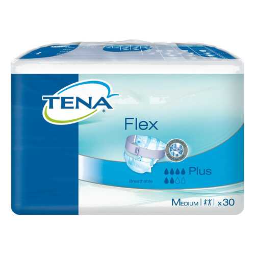 Подгузники для взрослых с поясом, M, 30 шт. Tena Flex Plus в Фармация