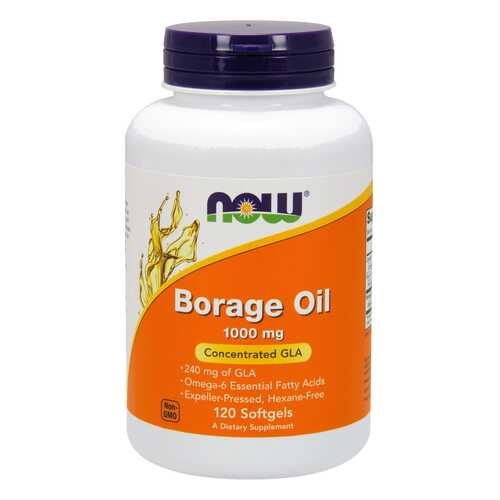 Другие масла и жиры NOW Borage Oil 60 капс. в Фармация