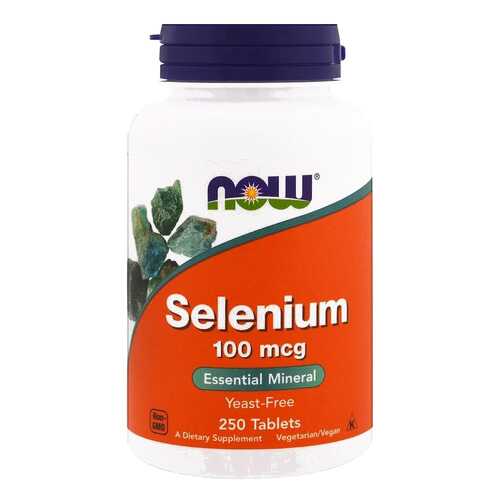 Селен NOW Selenium 250 табл. без вкуса в Фармация