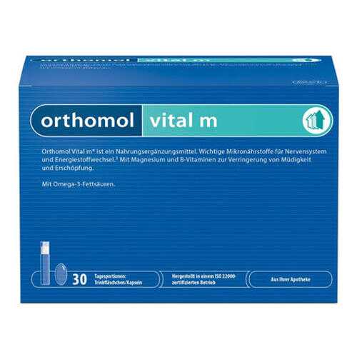 Vital M Orthomol жидкость фл. 20 мл + капсулы 800 мг + капсулы 700 мг 30 шт. в Фармация