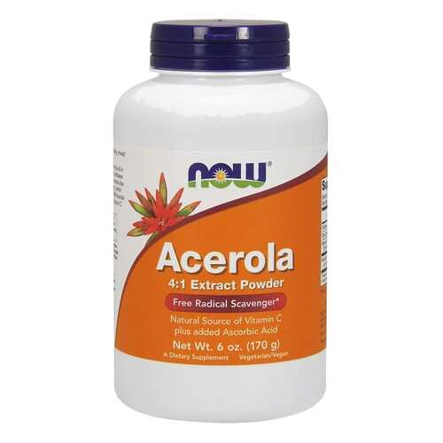 Антиоксидант NOW Acerola Powder 170 г натуральный в Фармация