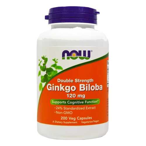 Добавка для здоровья NOW Double Strength Ginkgo Biloba 200 капсул в Фармация