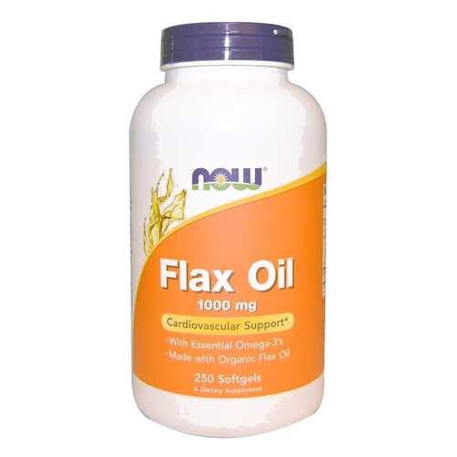 Льняное масло NOW Flax Oil 250 капс. в Фармация