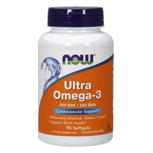 NOW ltra Omega-3 500 EPA/250 DHA 90 капсул в Фармация