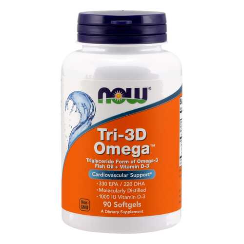 Omega-3 NOW + Vit D 90 капс. в Фармация